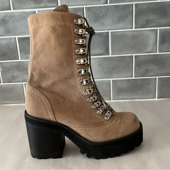 JEFFREY CAMPBELL SEQUOIA 2 Platform Lug Sole Military Streetwear Womens size 6 - Picture 1 of 12